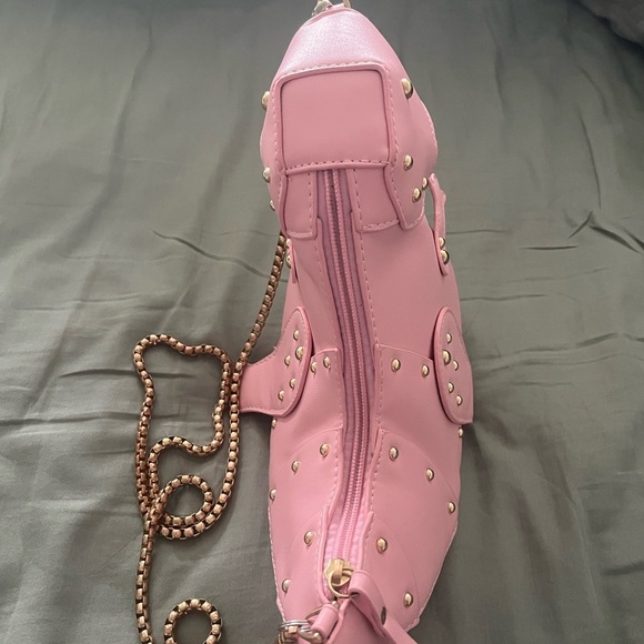 Pink Chain Strap Women's Bag - Picture 4 of 5